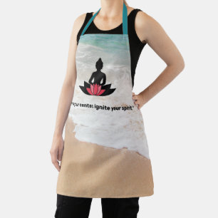 Tablier "Trouvez votre centre, allumez votre esprit." YOGA