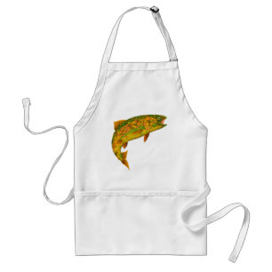 Tablier Truite arc-en-ciel feuille Aspen 2