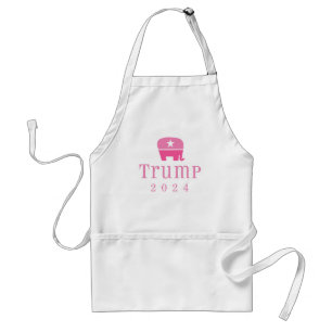 Tablier Trump 2024 Eléphant rose mignon