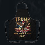 Tablier Trump 2024 Reprendre l'Amérique Drapeau américain<br><div class="desc">Trump 2024 Reprendre l'Amérique Drapeau américain Trump 2024</div>