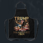 Tablier Trump 2024 Reprendre l'Amérique Drapeau américain<br><div class="desc">Trump 2024 Reprendre l'Amérique Drapeau américain Trump 2024</div>