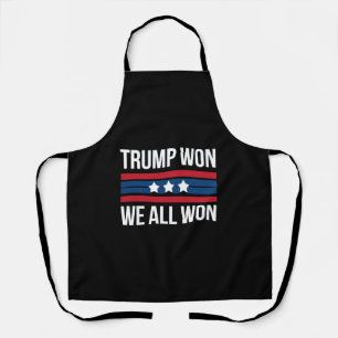 Tablier Trump a Gagné Nous Avons Tous Gagné 2024 Drapeau U