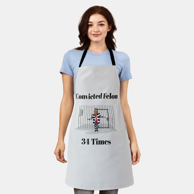 Tablier Trump condamné Felon Apron (Porté)