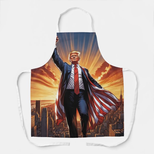 Tablier Trump l'American Superhero Apron" (Recto)
