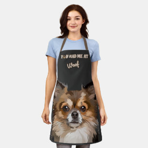 Tablier Tu M'As Eu À Woof Amoureux de les chiens de Pomé