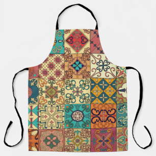 Tablier Tuiles portugaises : motif sans couture de style A