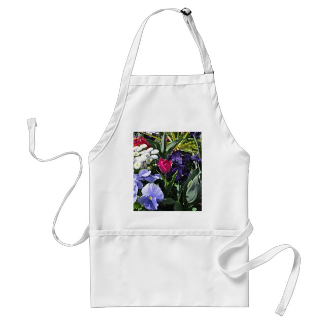 Tablier Tulipe rose minuscule (Devant)