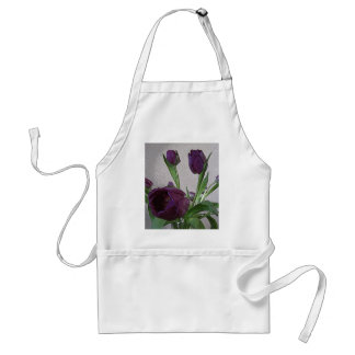 Tablier Tulipes assez pourpres