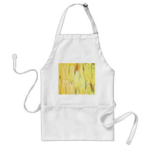 Tablier Tulipes Jaunes Pâles Artistique Abstrait