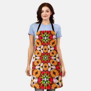 Tablier Tulips Bouquet Motif