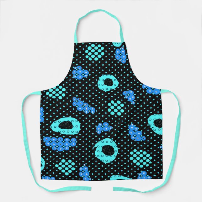Tablier Turquoise abstrait (Recto)
