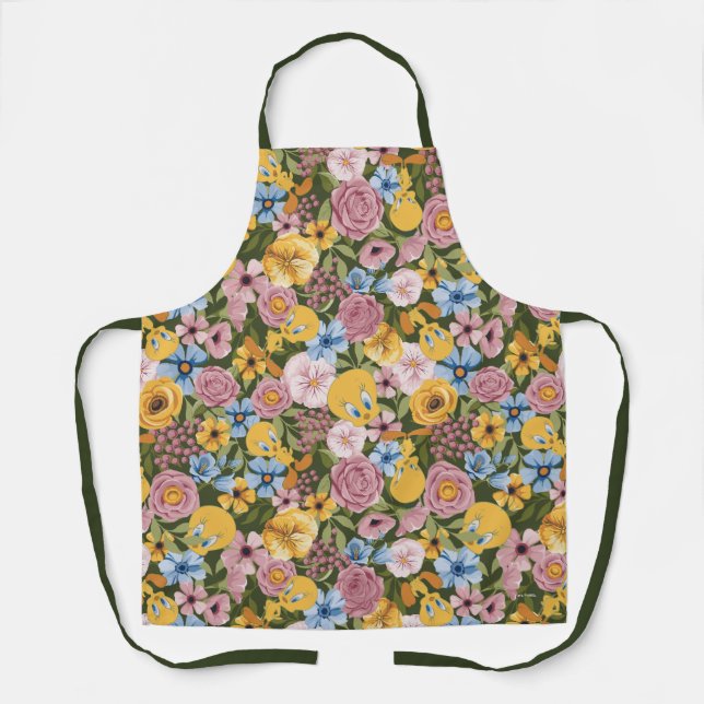 Tablier TWEETY™ Floral Embroidery Pattern (Recto)