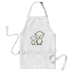 Tablier Two Cute Polar Bears