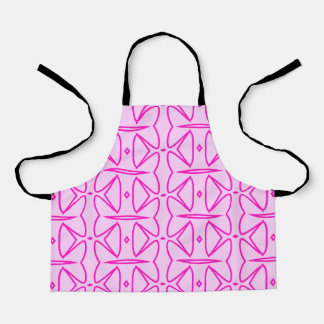 Tablier Two Toned Pink Pattern All-Over Print Apron