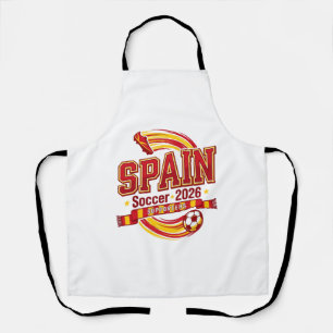 Tablier Typographie de pays de football d'Espagne 2026 Gra