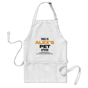 Tablier Typographie personnalisée pour amateur de animaux