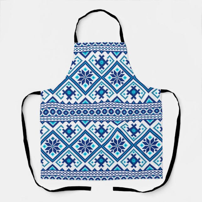Tablier Ukrainian vushuvanka traditional folk art pattern. (Recto)