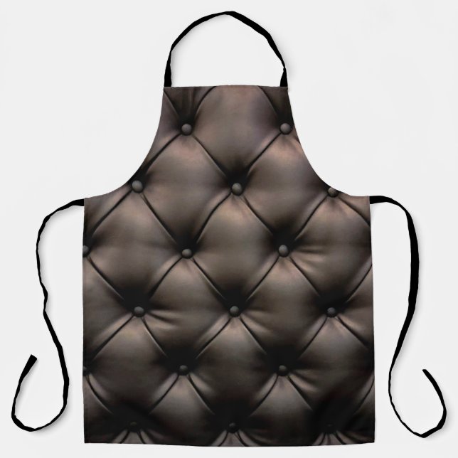 Tablier Un arrière - plan en cuir foncé, d'un siège auto (Recto)