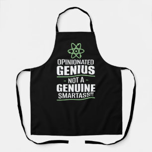 Tablier "Un Génie Opinionisé... Pas Un Smartass Véritable"