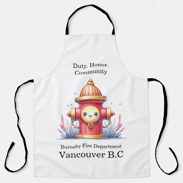 Tablier Un hydromassage lunatique dans un cadre de jardin  (Recto)