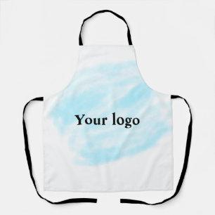 Tablier Un logo personnalisé simple et élégant ici compagn
