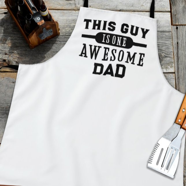 Tablier Un Papa Génial Fête des Pères (One Awesome Dad Father's Day apron)