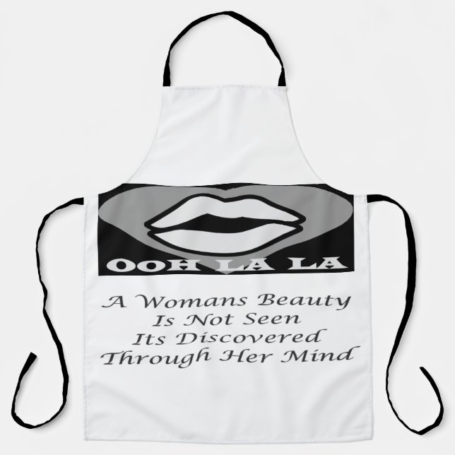 Tablier Un poème de message de beauté pour les femmes (Recto)