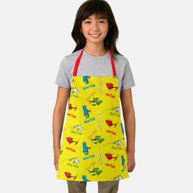 Tablier Un Poisson Deux Poissons Motif Jaune (Insitu)