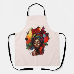 Tablier Une femme afro-américaine capable