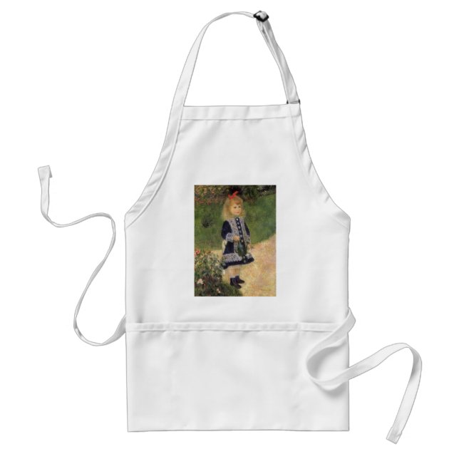 Tablier Une fille avec un arrosoir de Pierre Renoir (Devant)