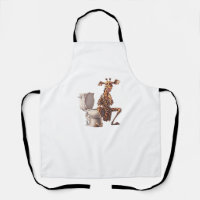 Une Mignonne Girafe En Pyjamas Assis Sur Des Toile