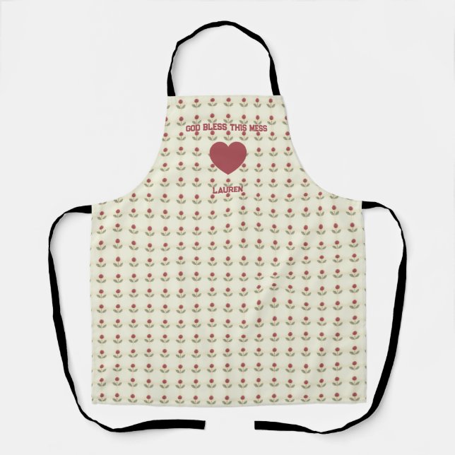 Tablier Une prière de cuisine (Recto)