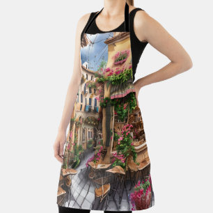 Tablier Une scène de rue italienne Ephemera Design Series
