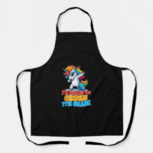 Tablier Unicorne de classe 7 Je suis prêt à écraser 7