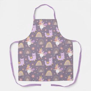 Tablier Unicornes Et Llamas