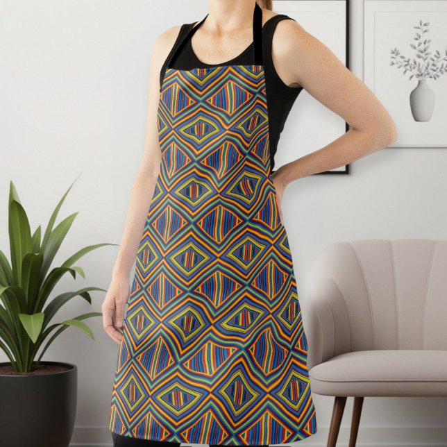 Tablier Unisex Long Apron with Unique Pattern  (Créateur téléchargé)