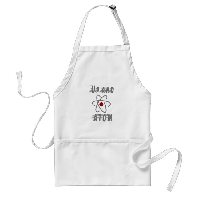 Tablier Up and ATOM, Science Humour Pun drôle (Devant)