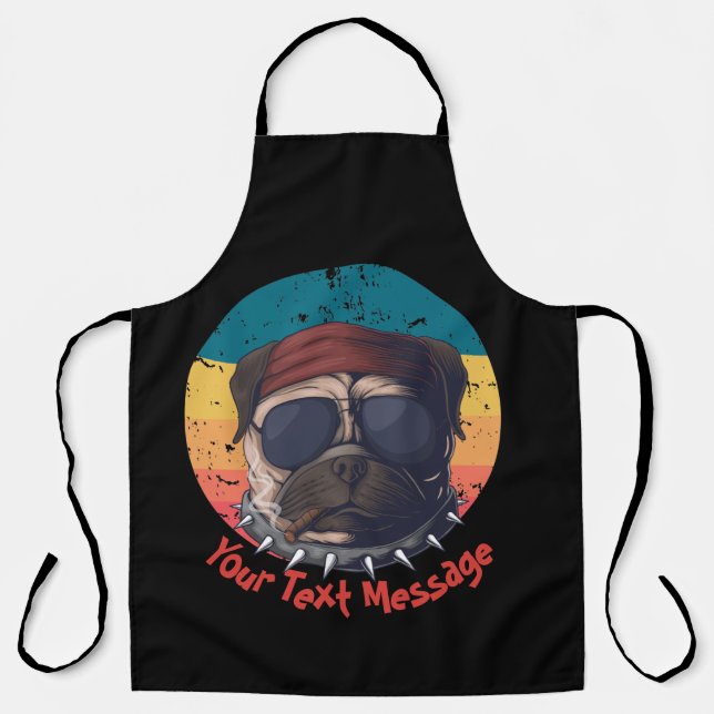 Tablier Urban Warrior Sunset Carlin Votre texte (Recto)