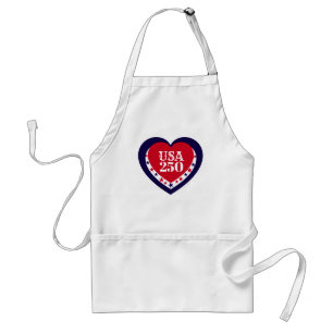 Tablier USA 250e anniversaire patriotique rouge blanc bleu