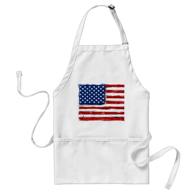 Tablier USA American flag apron Memorial Day pique-nique b (Devant)