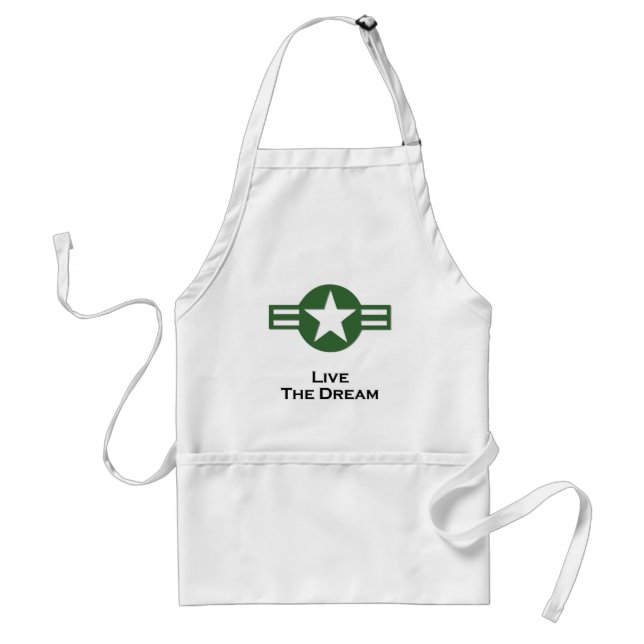 Tablier USA Living The Dream Green (Devant)