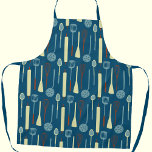 Tablier Ustensiles de cuisine rétro<br><div class="desc">Des ustensiles et ustensiles de cuisine rétro amusants pour votre chef,  cuisinier,  boulanger ou grill préféré. Art original de Nic Squirrell.</div>