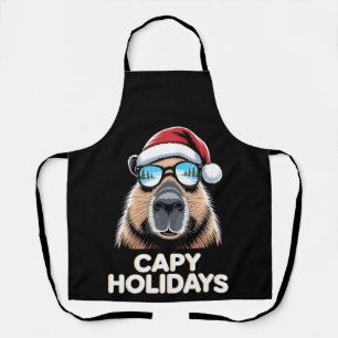 Tablier Vacances Capy Noël Capybara Lunettes de soleil Pèr