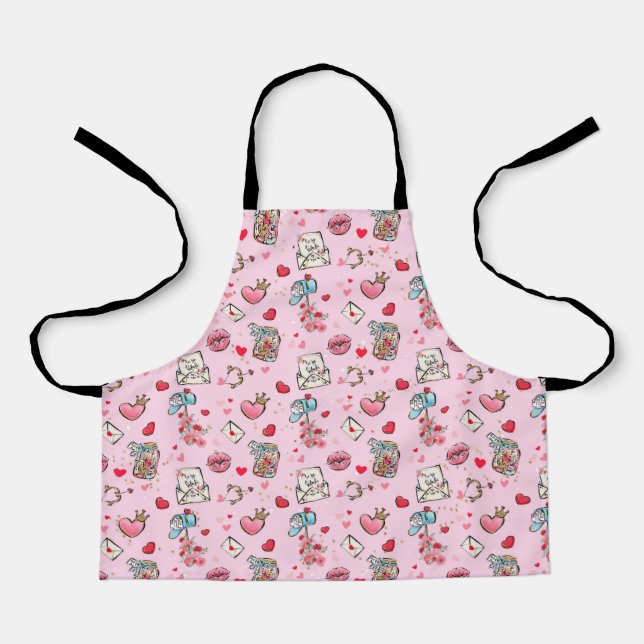 Tablier Vacances de la Saint-Valentin pour enfants (Recto)