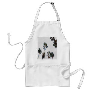 Tablier Vacances Palmiers tropicaux Aquarelle artistique