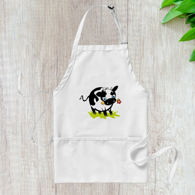 Tablier Vache avec une fleur (Créateur téléchargé)