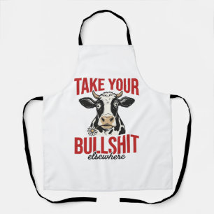 Tablier Vache drôle ailleurs conception de t-shirt vintage