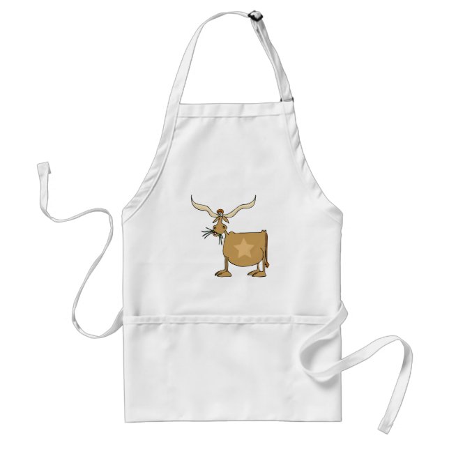 Tablier Vache Longhorn du Texas (Devant)
