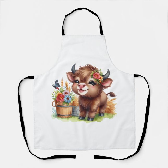 Tablier Vache mignonne (Recto)