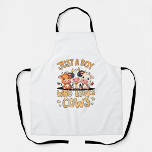 Tablier Vache mignonne _ Juste Un Garçon Qui Aime Les Vach